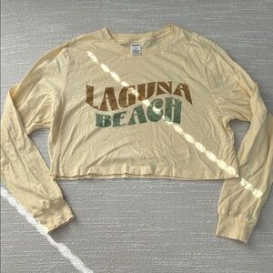 Laguna Beach Cropped Long-Sleeve Top
